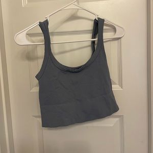 Blue tank top thick material